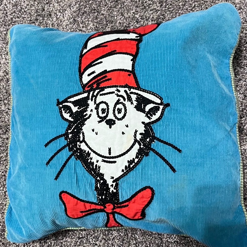 Pottery Barn Kids Dr. Seuss throw pillow.